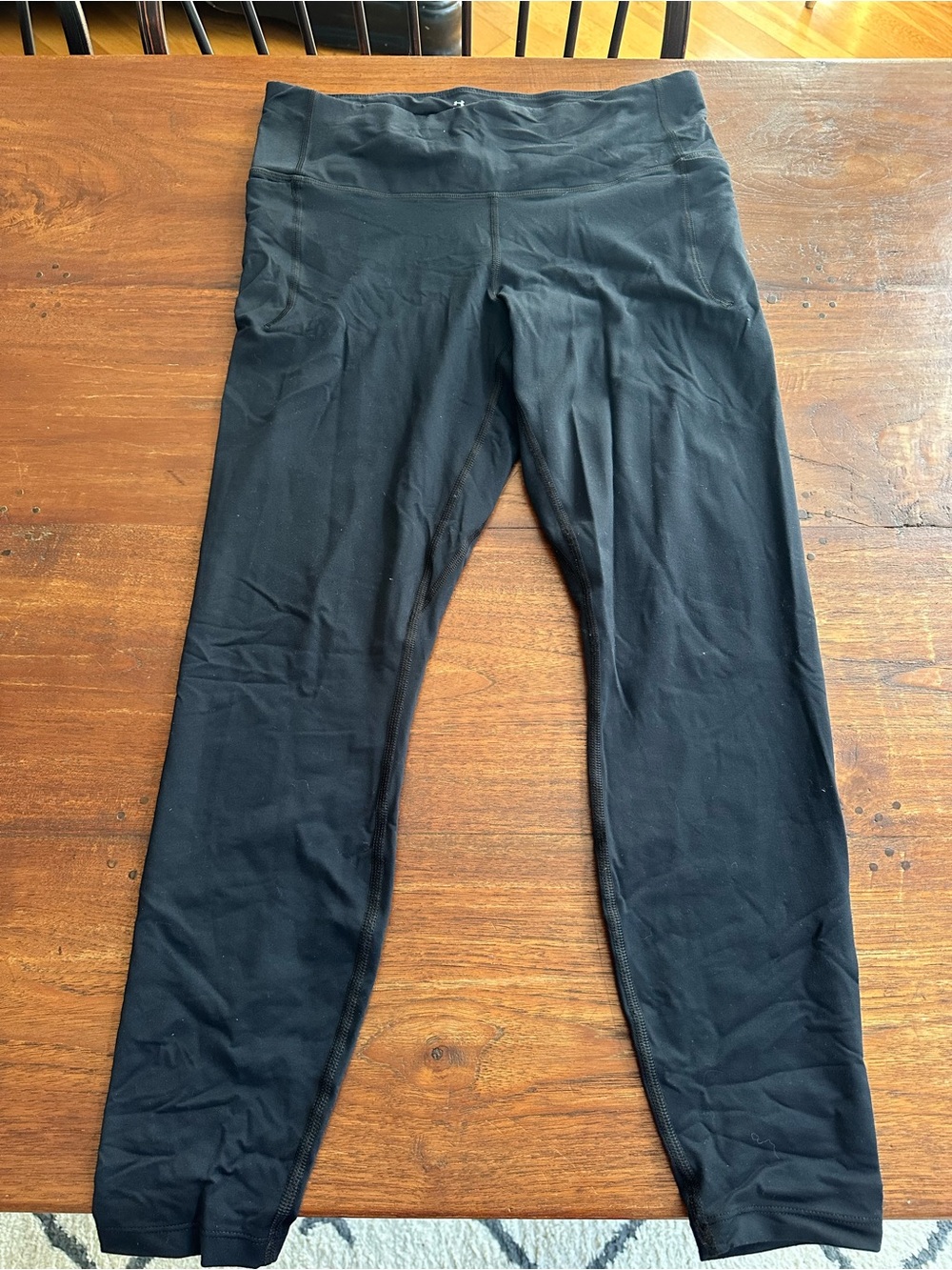 Women’s Under Armour Black Meridian High Rise Compression Leggings Large